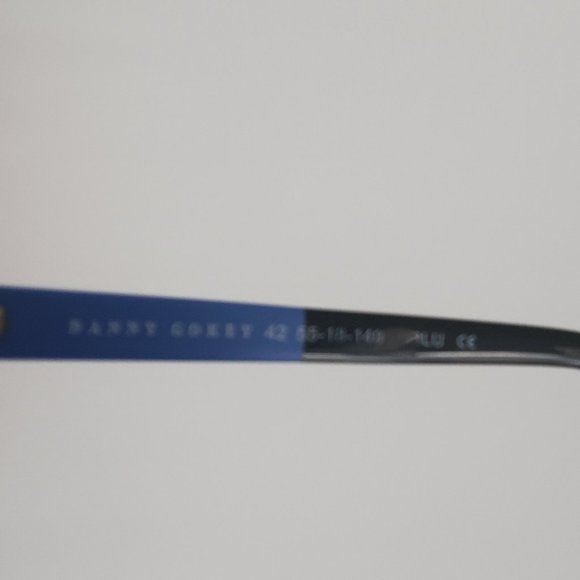 DANNY GOKEY Men's Eyeglass Frames Eyewear Blue Metallic Academia Preppy Office - Picture 6 of 13